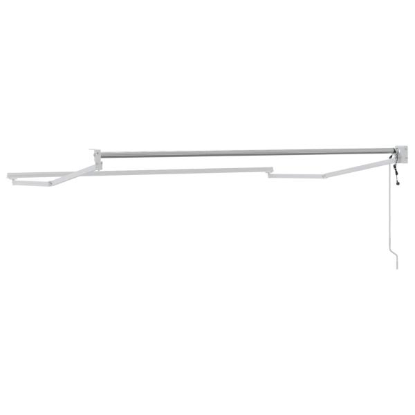 Elektrisches Markisenrahmen Weiß 3,5 x 2 m Aluminium
