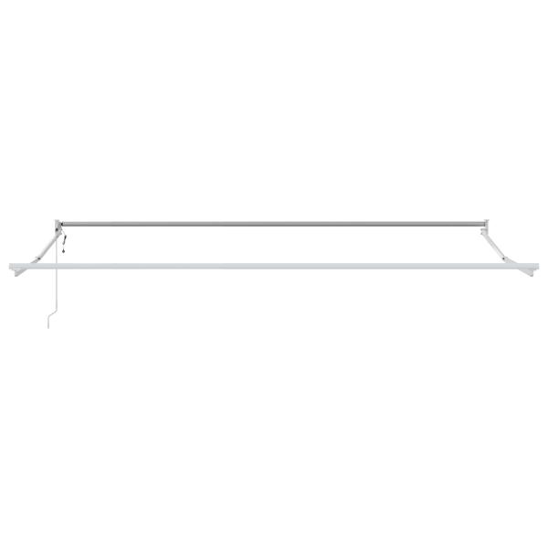 Elektrisches Markisenrahmen Weiß 4 x 2 m Aluminium