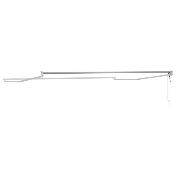 Elektrisches Markisenrahmen Weiß 4 x 2 m Aluminium