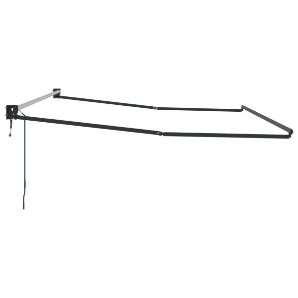 Elektrisches Markisenrahmen Anthrazit 4 x 2 m Aluminium
