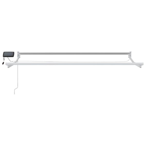 Elektrisches Markisenrahmen Weiß 3,5 x 2 m Aluminium