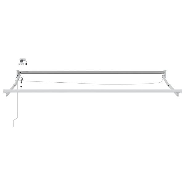 Elektrisches Markisenrahmen Weiß 3 x 2 m Aluminium