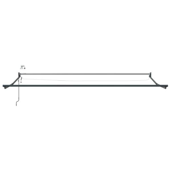 Elektrisches Markisenrahmen Anthrazit 4,5 × 3 m Aluminium