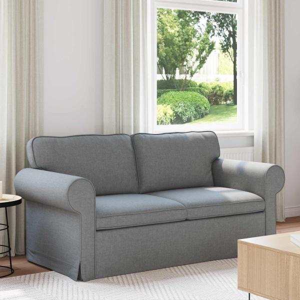 ARDEBO.de - Sofa Hellgrau 175 x 82 x 80 cm Stoff