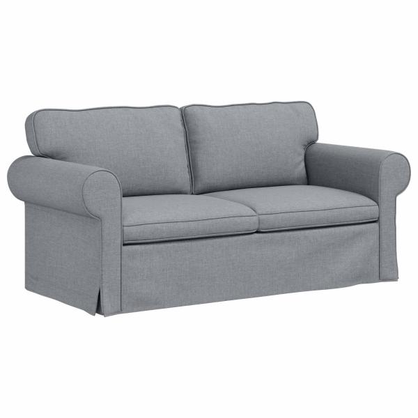Sofa Hellgrau 175 x 82 x 80 cm Stoff