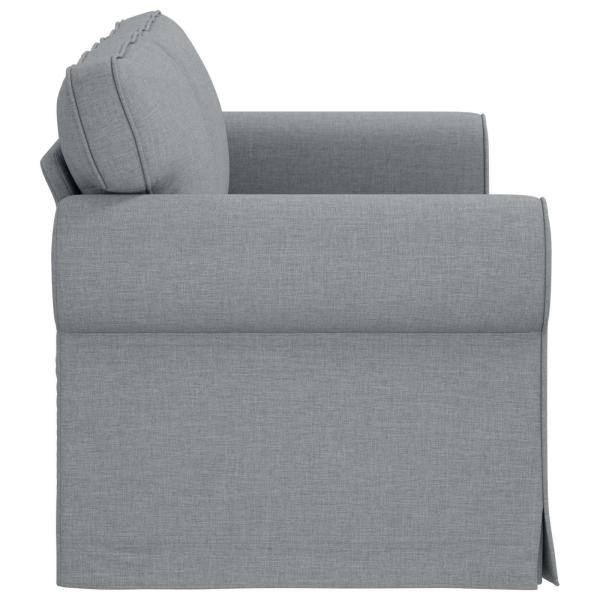 Sofa Hellgrau 175 x 82 x 80 cm Stoff