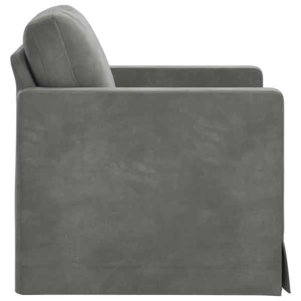 Sofa Dunkelgrau 78 x 78 x 80 cm Samt