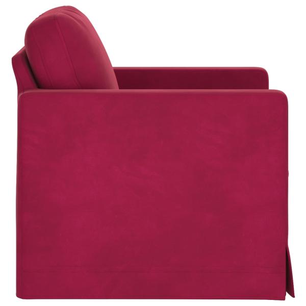 Sofa Weinrot 78 x 78 x 80 cm Samt