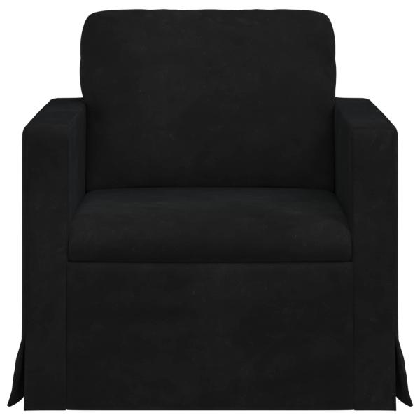 Sofa Schwarz 78 x 78 x 80 cm Samt