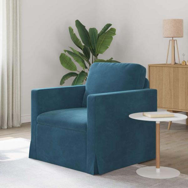ARDEBO.de - Sofa Blau 78 x 78 x 80 cm Samt