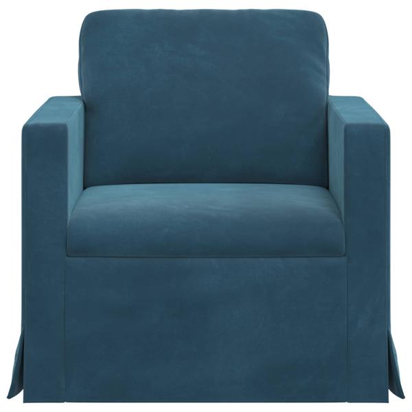 Sofa Blau 78 x 78 x 80 cm Samt