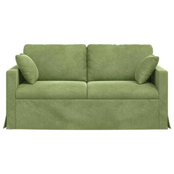 Sofa Hellgrün 158 x 78 x 80 cm Samt