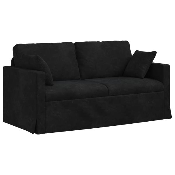 Sofa Schwarz 158 x 78 x 80 cm Samt