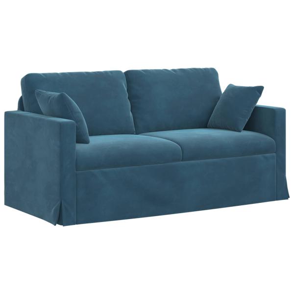 Sofa Blau 158 x 78 x 80 cm Samt