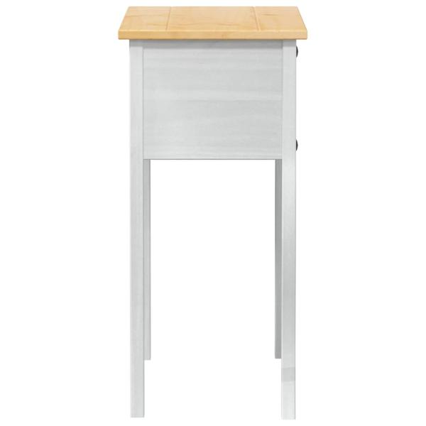 Konsolentisch Weiß 73 x 35 x 73 cm Massives Kiefernholz