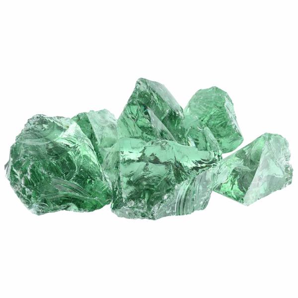 Gartensteine Hellgrün 12 cm Glas