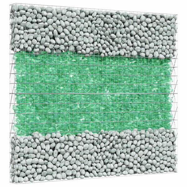 Gartensteine Hellgrün 12 cm Glas