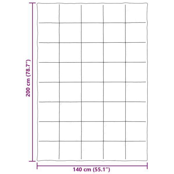 Ganzjahresbettdecke Gepolstert Rosa 140 x 200 cm Mikrofaser