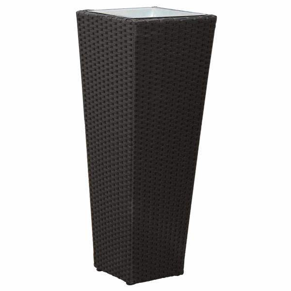 Set für Outdoor 3 stk. Schwarz 30 x 30 x 80 cm Metall