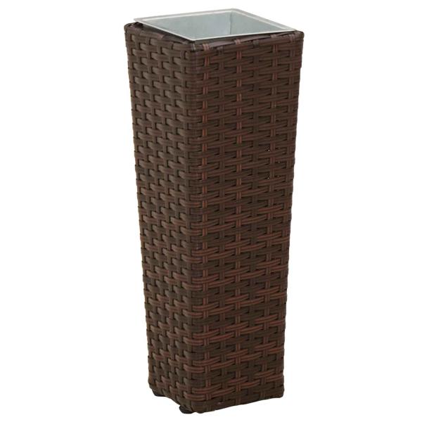 Set für Outdoor 3 stk. Braun 30 x 30 x 80 cm Metall