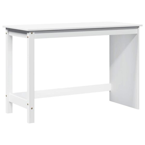 Schreibtisch Weiß 112 x 50 x 75 cm Massivholz Kiefer