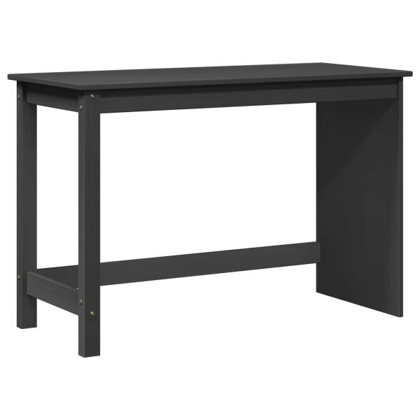 ARDEBO.de - Schreibtisch Grau 112 x 50 x 75 cm Massivholz Kiefer