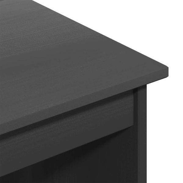 Schreibtisch Grau 112 x 50 x 75 cm Massivholz Kiefer