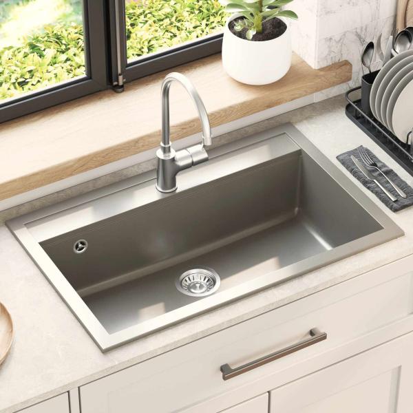 ARDEBO.de - Waschbecken Granit 795 x 505 mm Grau