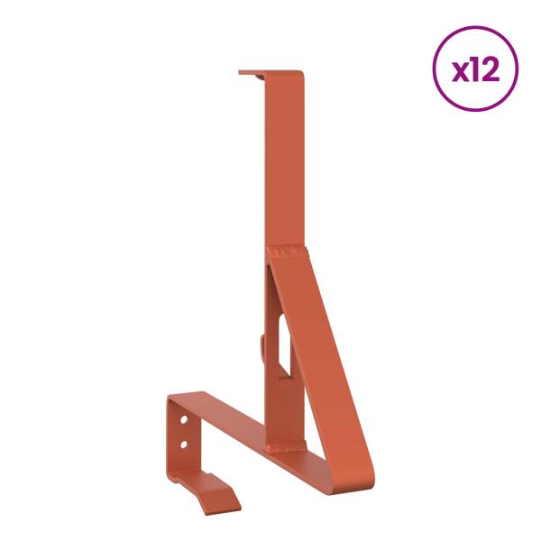 Schneewächter Unterstützung 12 Stk. Rot 29,5 x 3 x 34,5 cm