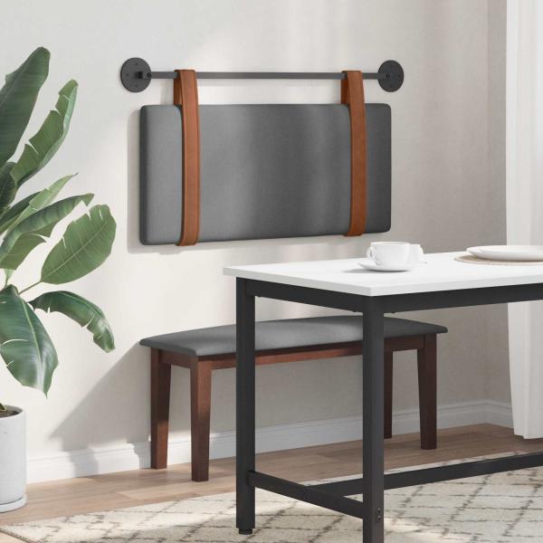 Hängendes Kopfteil Dunkelgrau Antikes PU
