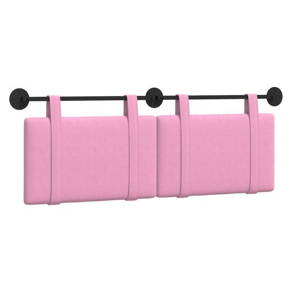Hängendes Kopfteil Rosa Stoff