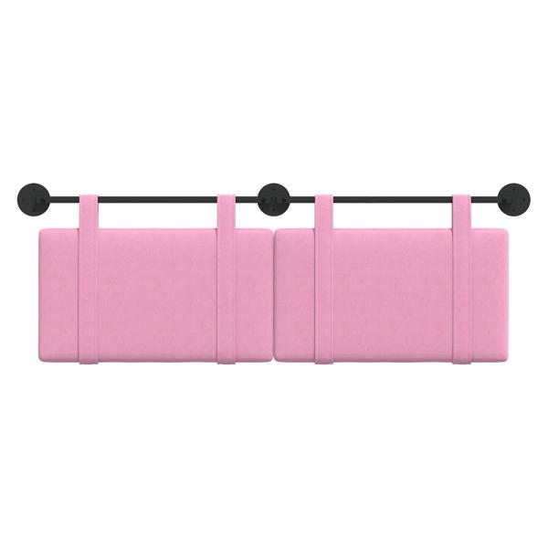 Hängendes Kopfteil Rosa Stoff
