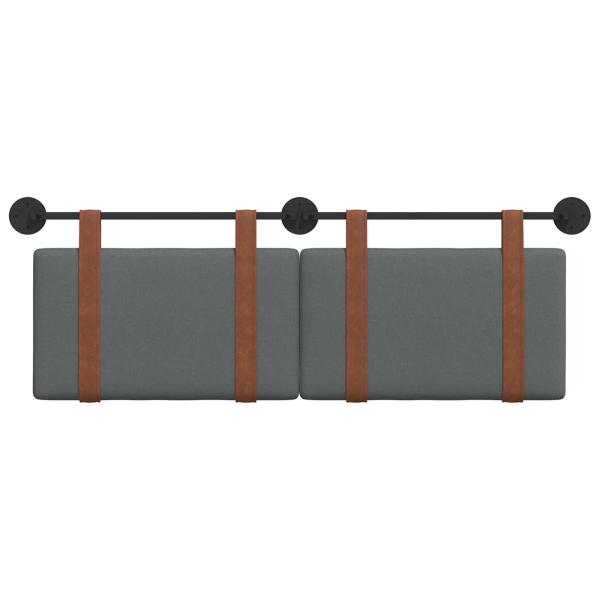 Hängevorderseite Uni Dunkelgrau 130 x 55 x 5 cm Antikes PU
