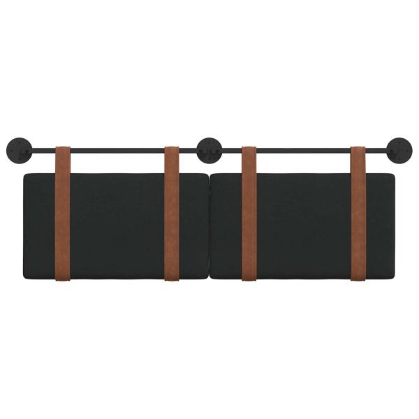 Hängevorderseite Uni Schwarz 130 x 55 x 5 cm Antikes PU