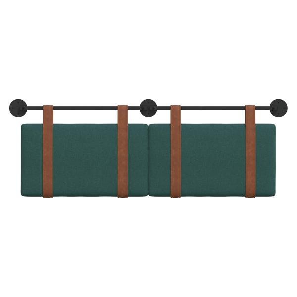 Hängevorderseite Uni Dunkelgrün 130 x 55 x 5 cm Antikes PU