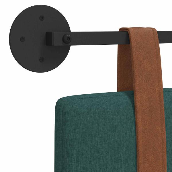 Hängevorderseite Uni Dunkelgrün 130 x 55 x 5 cm Antikes PU