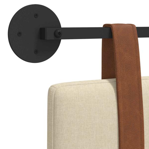 Hängevorderseite Wandmontiert Creme 130 x 55 x 5 cm Antikes PU