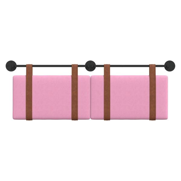 Hängendes Kopfteil Rosa Antikes PU