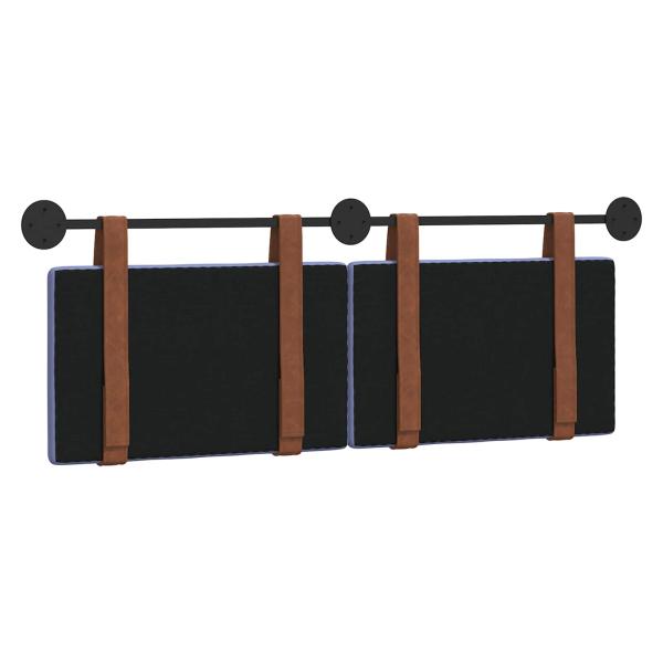 Hängevorderseite Uni Jeans blau 130 x 55 x 5 cm Antikes PU