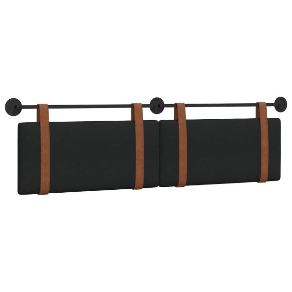 Hängevorderseite Uni Schwarz 190 x 55 x 5 cm Antikes PU