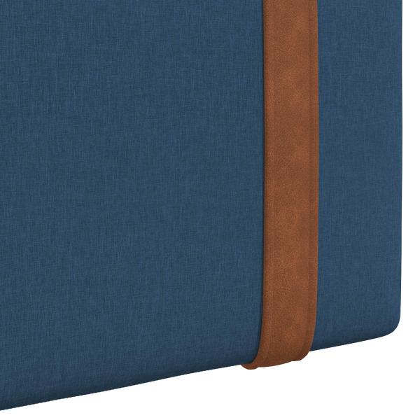 Hängevorderseite Wandmontiert Blau 190 x 55 x 5 cm Antikes PU