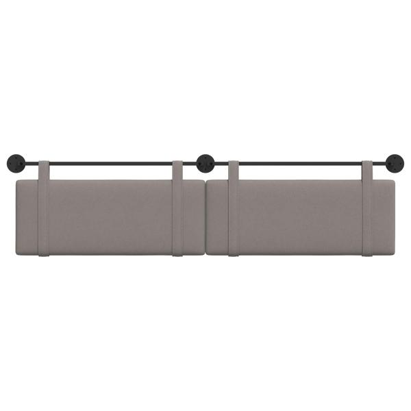 Hängendes Kopfteil Taupe Stoff