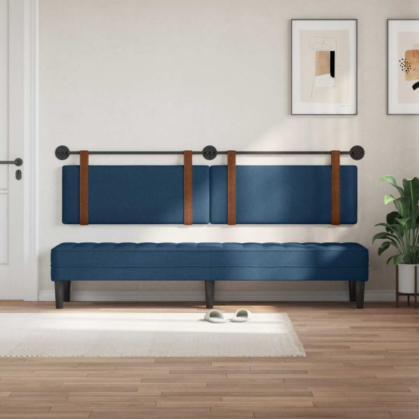 Hängendes Kopfteil Blau Antikes PU