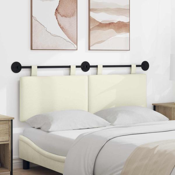 ARDEBO.de - Hängendes Kopfteil Creme Cordstoff