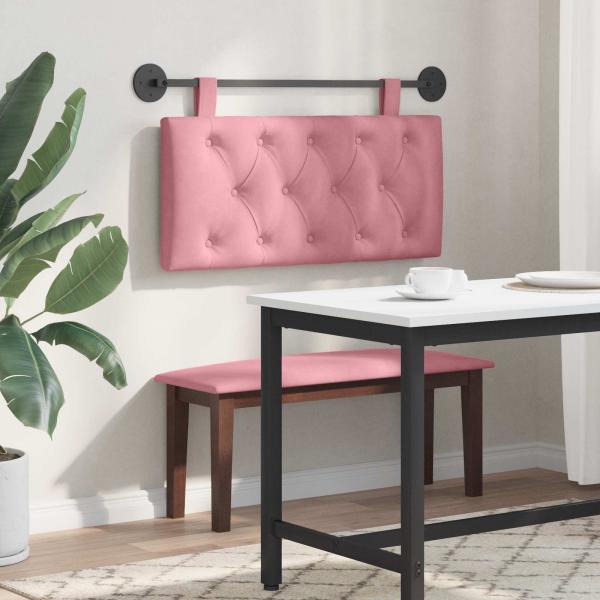 Hängendes Kopfteil Rosa Samt