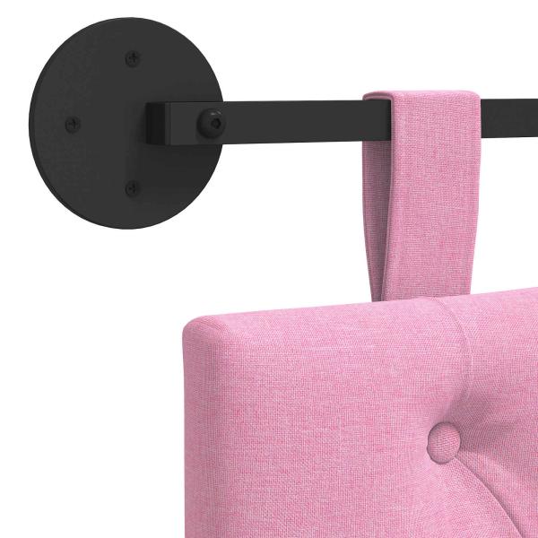 Hängendes Kopfteil Rosa Stoff