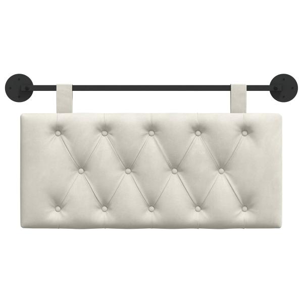 Hängendes Kopfteil Mit LED Licht Creme Samt