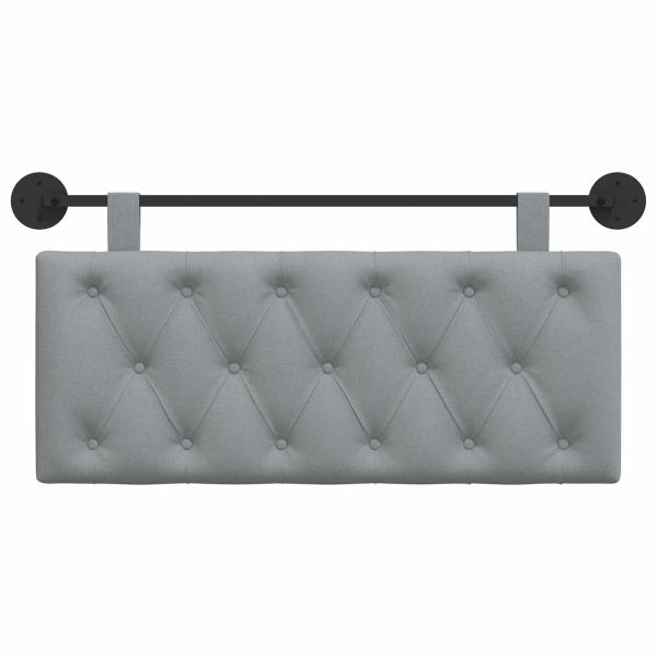 Hängendes Kopfteil Hellgrau Stoff