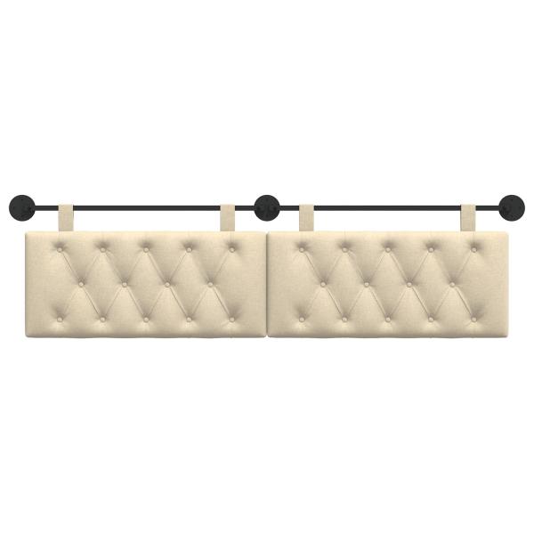 Hängendes Kopfteil Creme Stoff