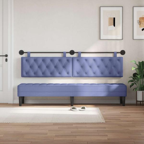 Hängendes Kopfteil Jeans blau Stoff
